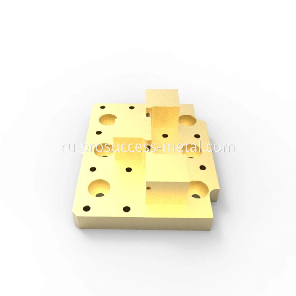 Gold Plating CNC Milling Copper Parts 